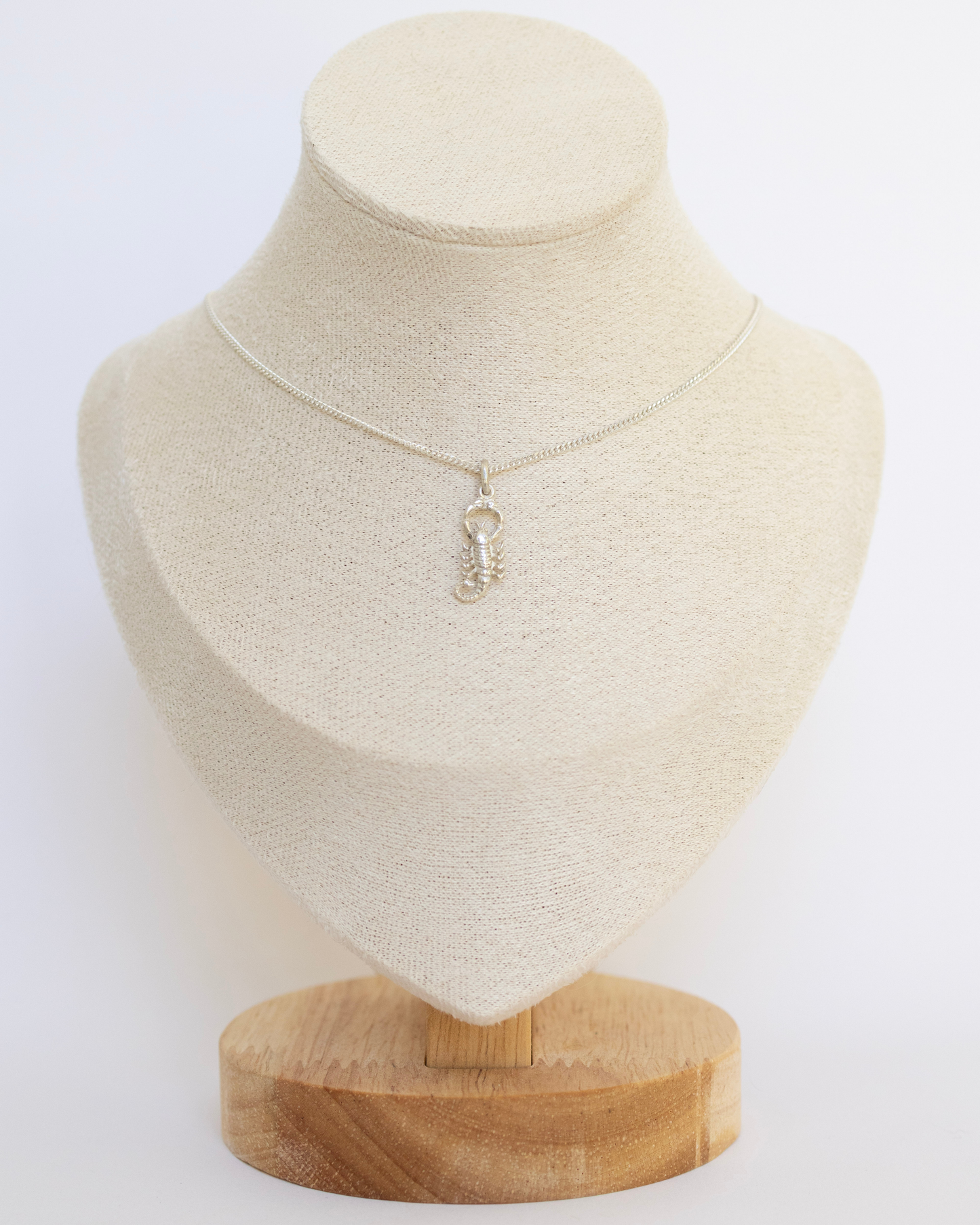 Fine Chain Necklace - Scorpion Pendant