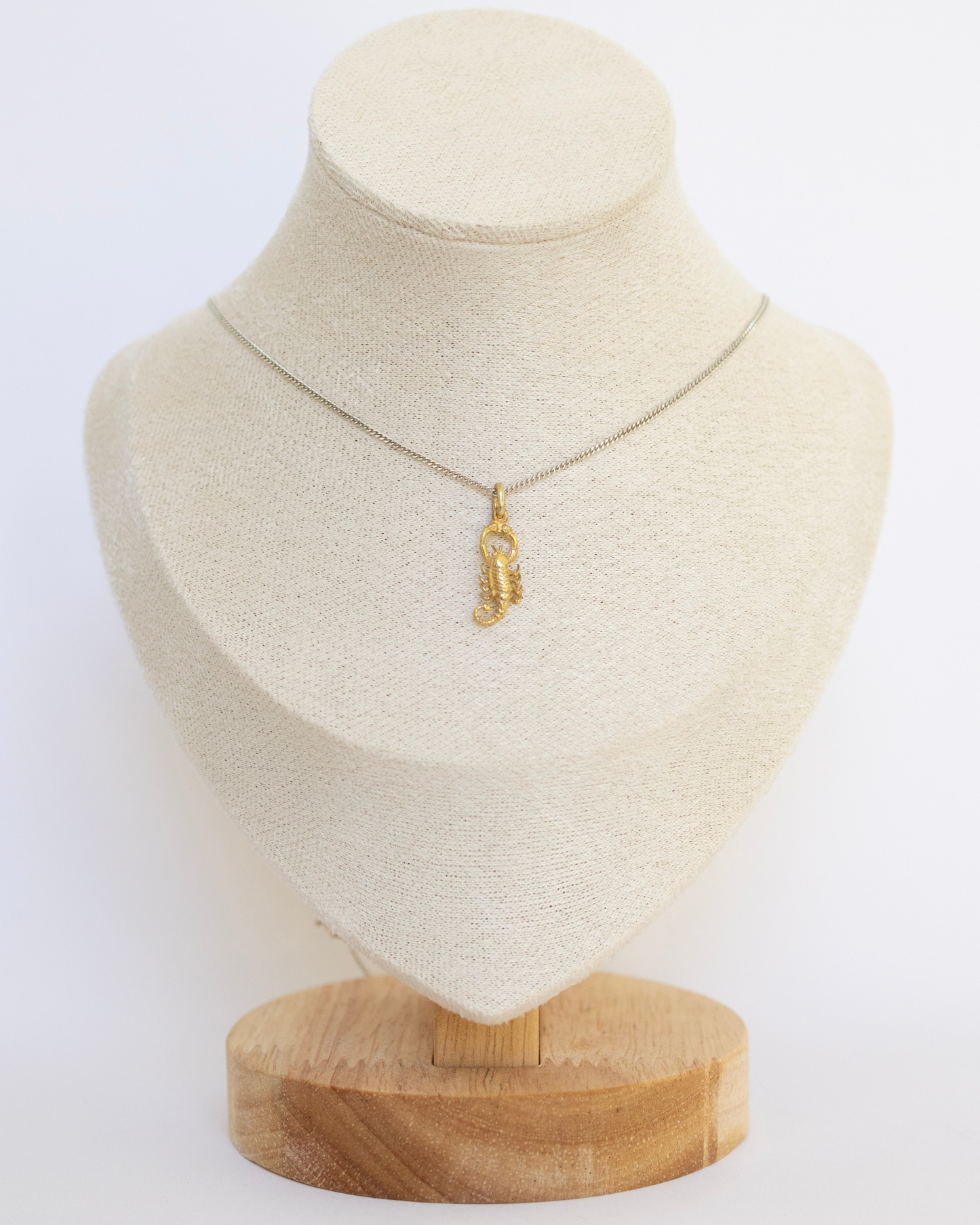 Fine Chain Necklace - Scorpion Pendant