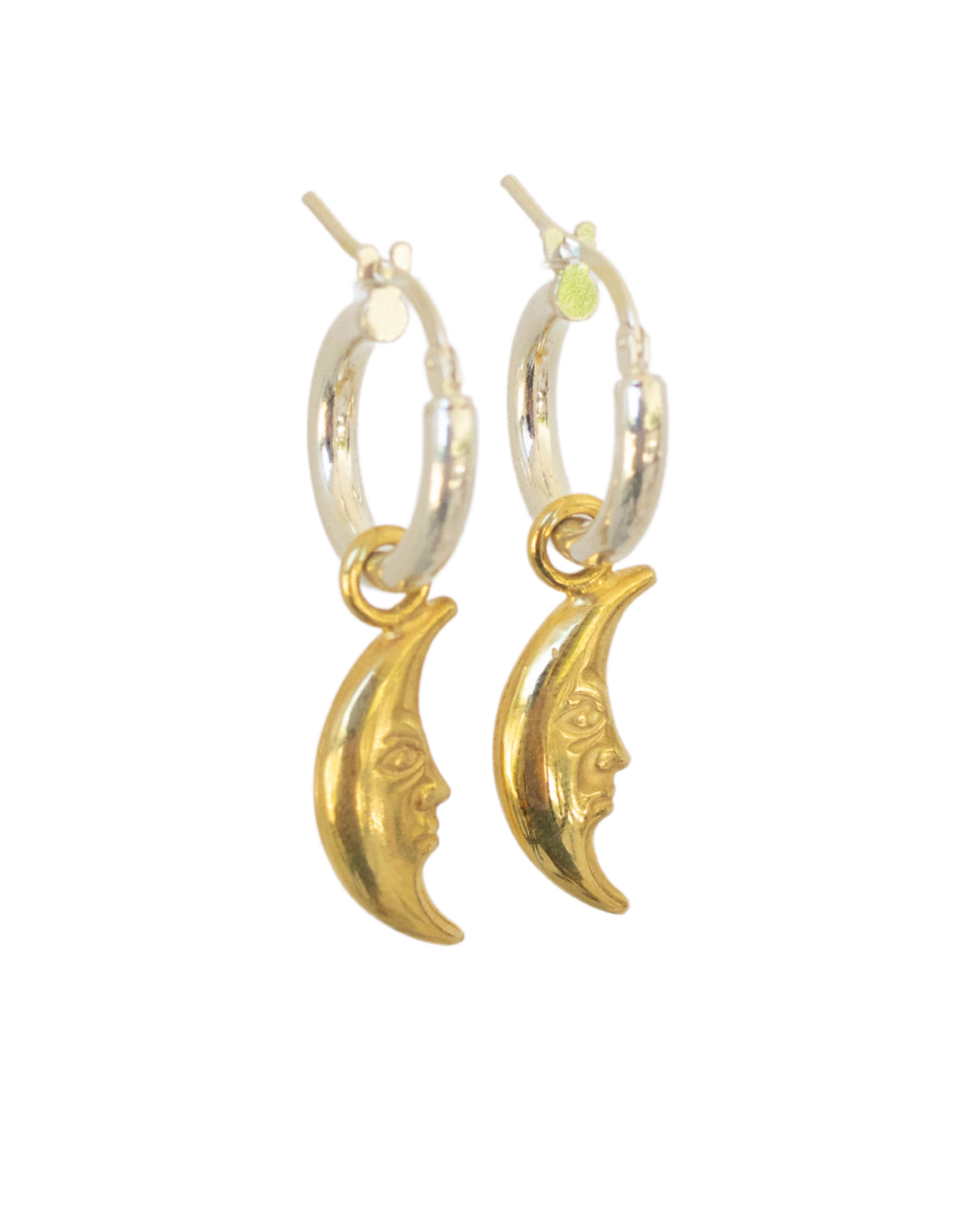 Classic Hoop Earrings - Half Moons