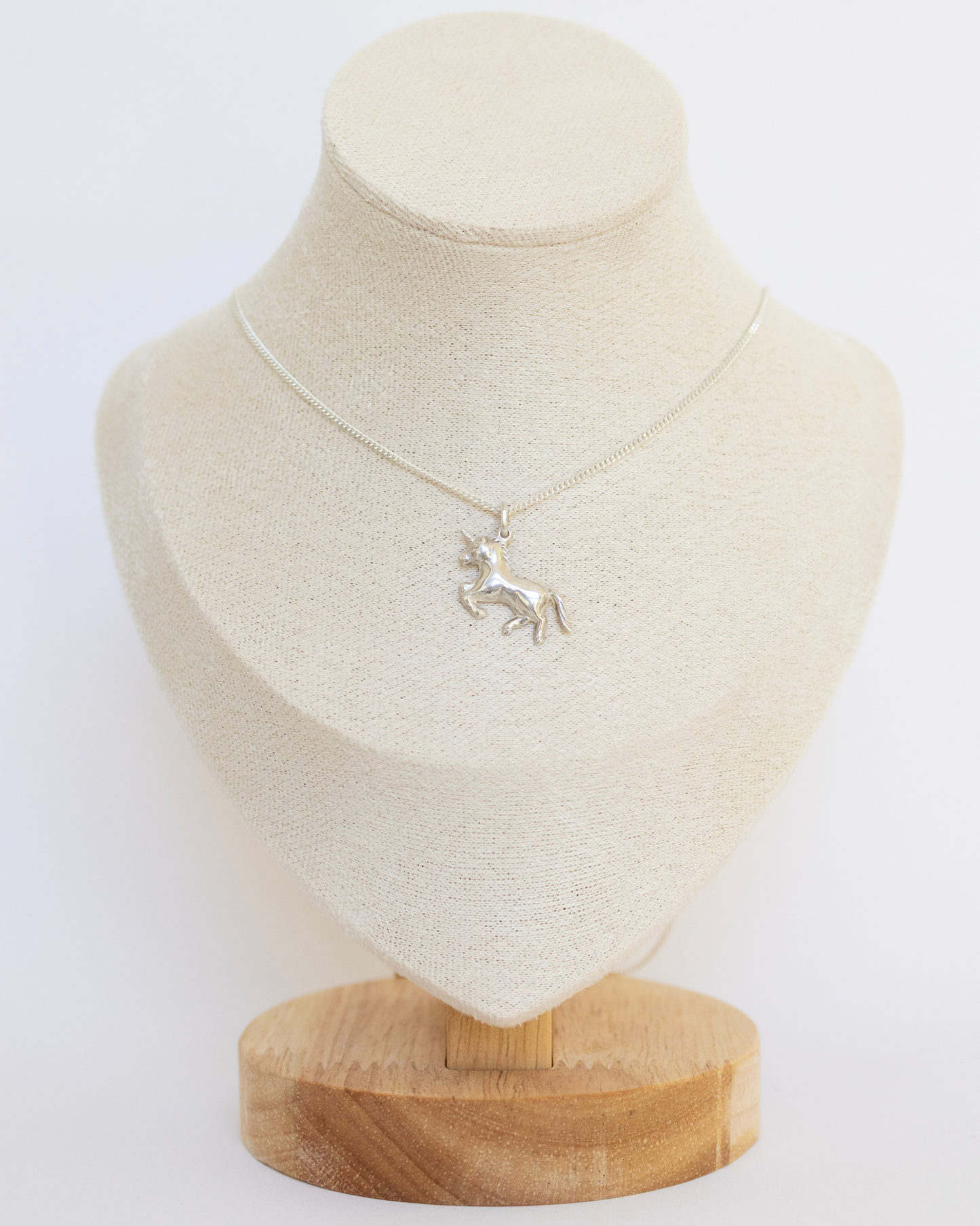 Fine Chain Necklace - Unicorn Pendant